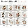 thumbnail image 1 of 1 set 12 Sheets 12 Style Rub on Transfers 5.5x5.5 Inch Vintage Flower Butterfly Transfer Stickers Decals Personalized Waterproof Rub on Transfers for Window Furniture Craft Scrapbook Decals, 1 of 8