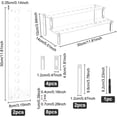 thumbnail image 1 of 1 set 2-Tier Transparent Screwdriver Organizer Holder Rack Hand Tools Storage Stand Risers Clear Finish Product: 30x14x10cm, 1 of 5