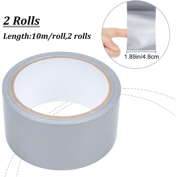 1 set 2 rolls 21.8Yds x 1.8" Black Vinyl Repair Tape Bookbinding Repair Cloth Tape Fabric Hanging Tape Library Book Hinging Repair Craft Tape Adhesive Tapes Acid Free Archival Durable Tape