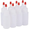 thumbnail image 1 of 1 set 24 pack 1 Oz Plastic Squeeze Bottles with Red Tip Caps for Crafts Art Glue Multi Purpose, 1 of 7