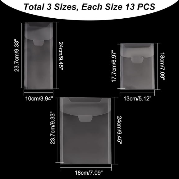 1 set 39Pieces Clear Stamp and Die Storage bag Pockets 3Size PVC Plastic Stamp Seal Storage Envelopes Case Dies Stamp Storage Pocket Protectors