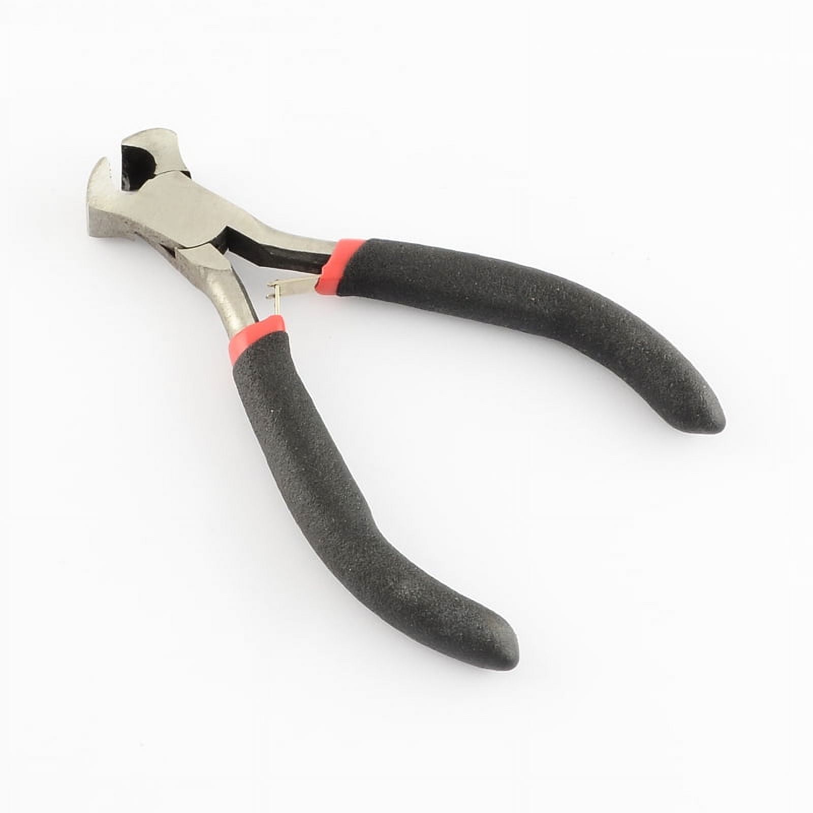 1 set 45# Carbon Steel DIY Jewelry Tool sets: Round Nose Pliers Wire Cutter Pliers End Cutting Pliers Side Cutting Plier and Bent Nose Plier Black 285x185x13mm 5pcs/set
