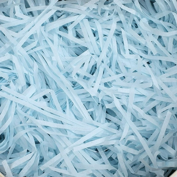 1 set 6 sets Paper Shred Filler for Gift Wrapping & Easter Basket Filling Light Sky Blue 3x0.1mm 30g/set Paper