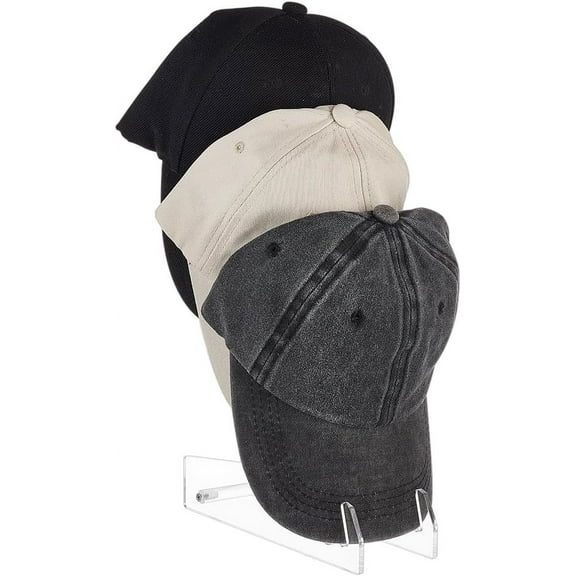 1 set Cap Storage Rack Baseball Cap Display Stand Clear 63.5x203x300mm