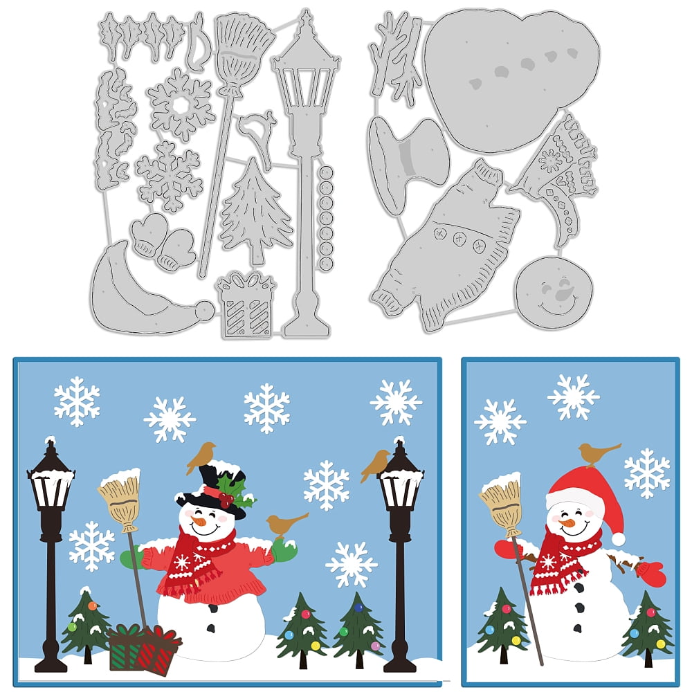 Christmas Snowman Metal Die Cuts - Cutting Dies For Card Making, Scrapbooking, DIY Crafts