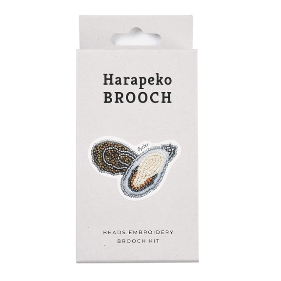 1 set MIYUKI Seed Beads Oyster Brooch Making Kits Harapeko Brooch Colorful Packaging: 146x68x25mm 12pcs/set