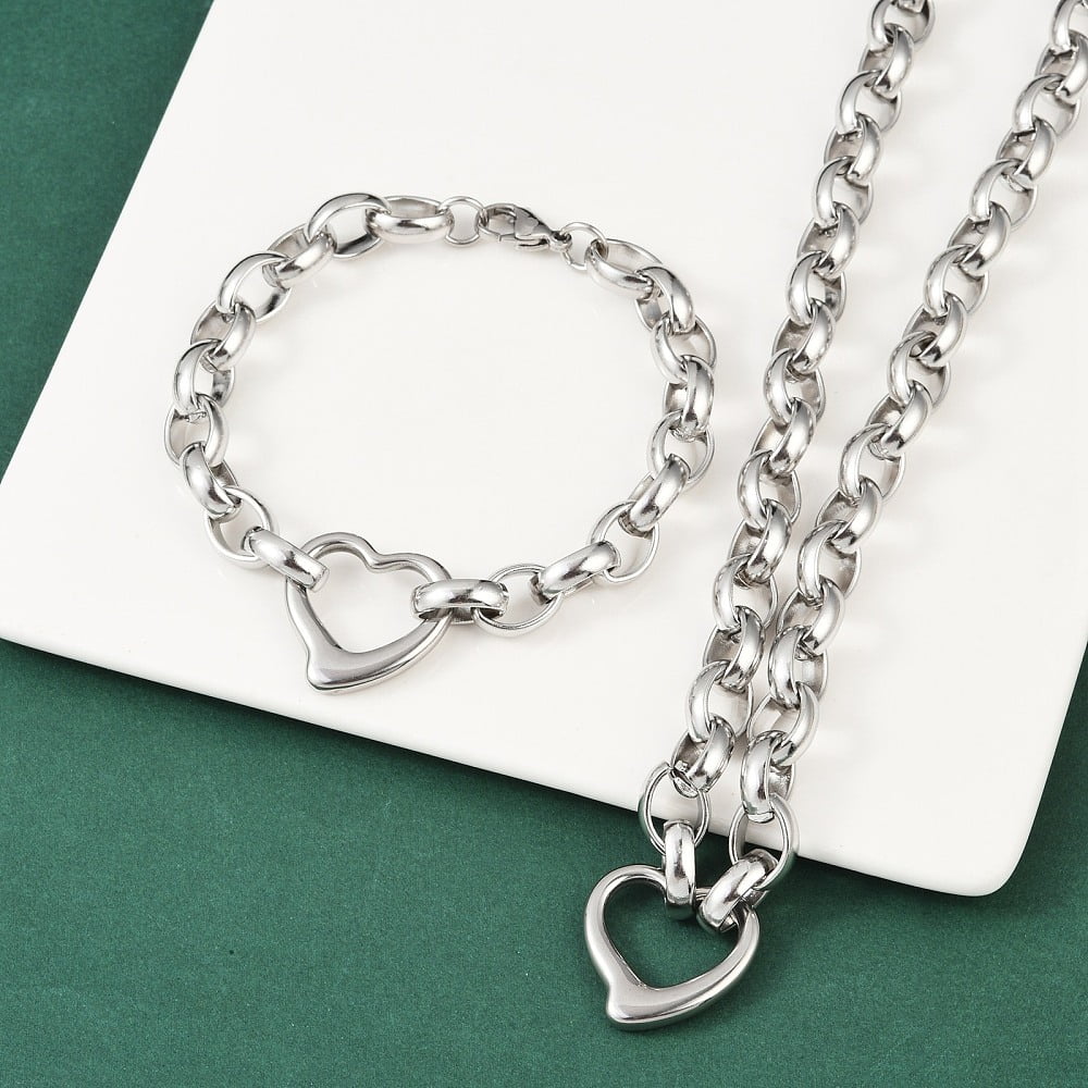 Trianon Heart Link Bracelet In Gold - J.hoffman's - Foto 7