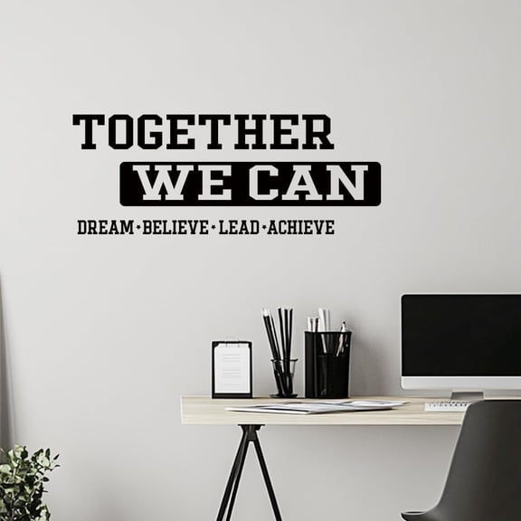 1 set Translucent PVC Self Adhesive Wall Stickers Waterproof Building Decals for Home Living Room Bedroom Wall Decoration Word 960x300+600x300mm 2 sheet/set