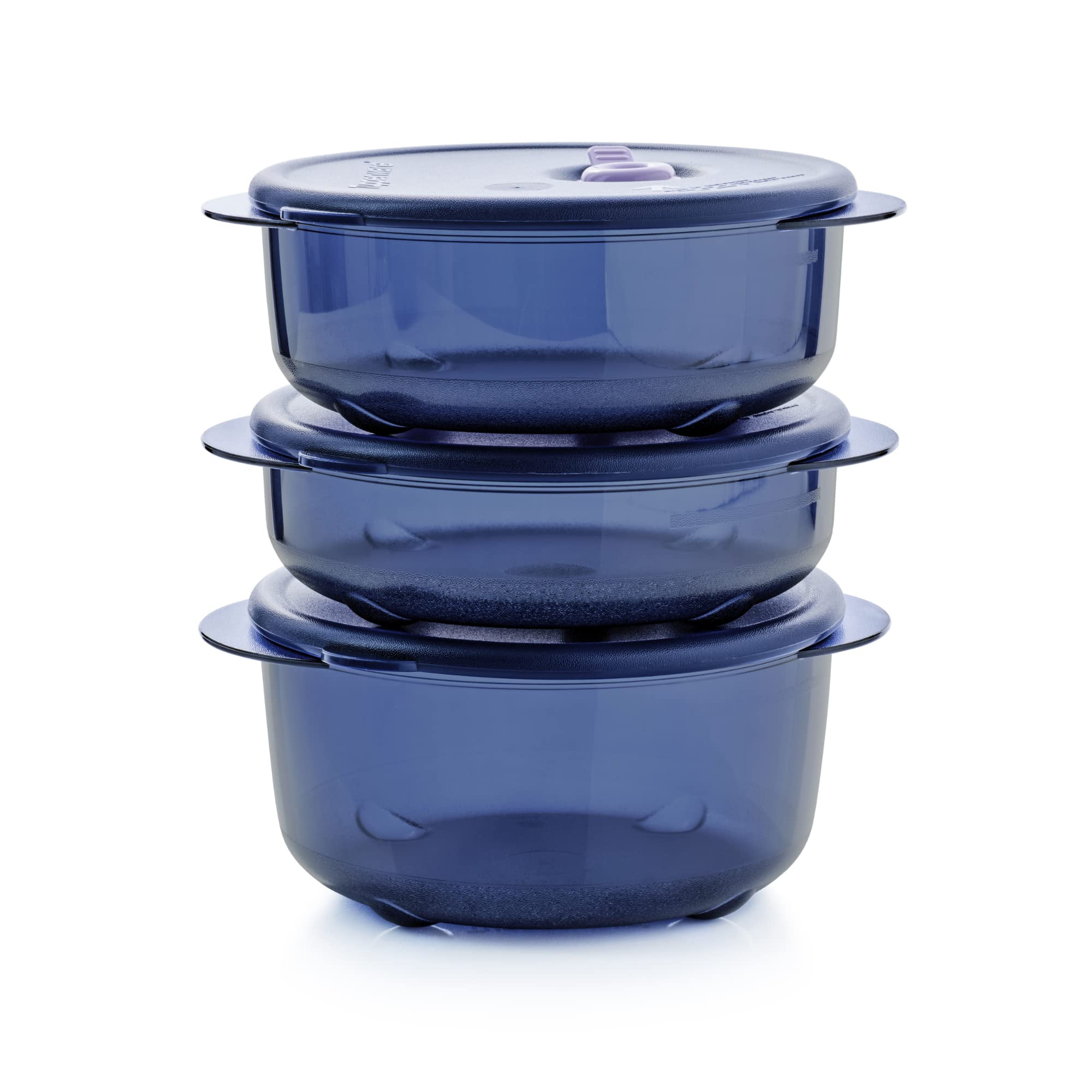 Set Empilofreeze Tupperware - 3 Boîtes 650 Ml - Orange - Neuf