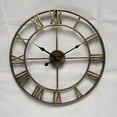 thumbnail image 1 of (1 set) Wrought iron wall clock-gold, 1 of 7