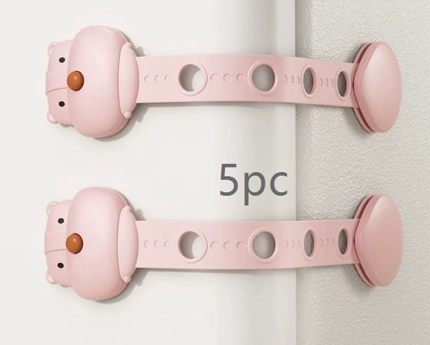1 set of anti-pinch cabinet door locks, multifunctional child safety locks, anti-pinch cabinet door locks, refrigerator locks, baby anti-picking locks