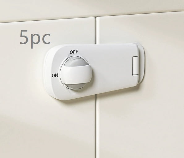 1 set of baby anti-hand pinch cabinet door locks refrigerator baby anti-opening multifunctional child locks child safety locks protective drawer buckles