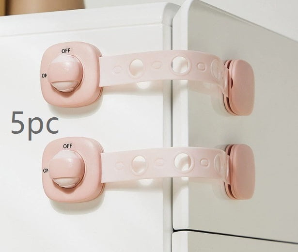 1 set of baby-proof multi-function child locks - child safety locks, protective drawer clasps, baby-proof hand pinch cabinet door locks, refrigerator locks, essential for home safety