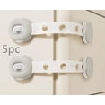 thumbnail image 1 of 1 set of baby-proof multi-function child locks - child safety locks, protective drawer clasps, baby-proof hand pinch cabinet door locks, refrigerator locks, essential for home safety, 1 of 2