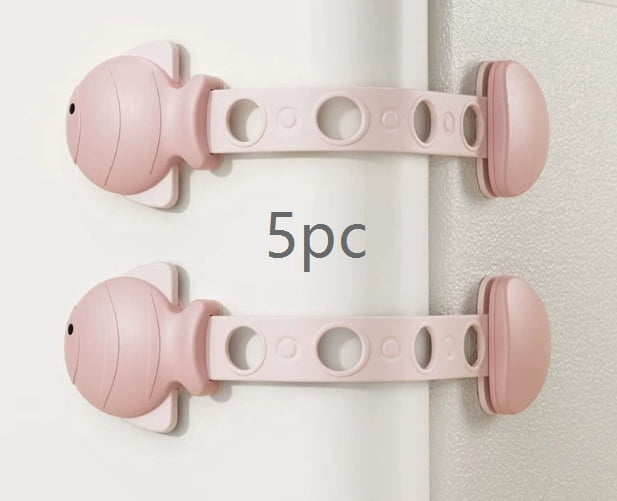 1 set of child safety locks, protective drawer buckles - baby anti-hand pinch cabinet door locks, refrigerator baby anti-opening multifunctional child locks