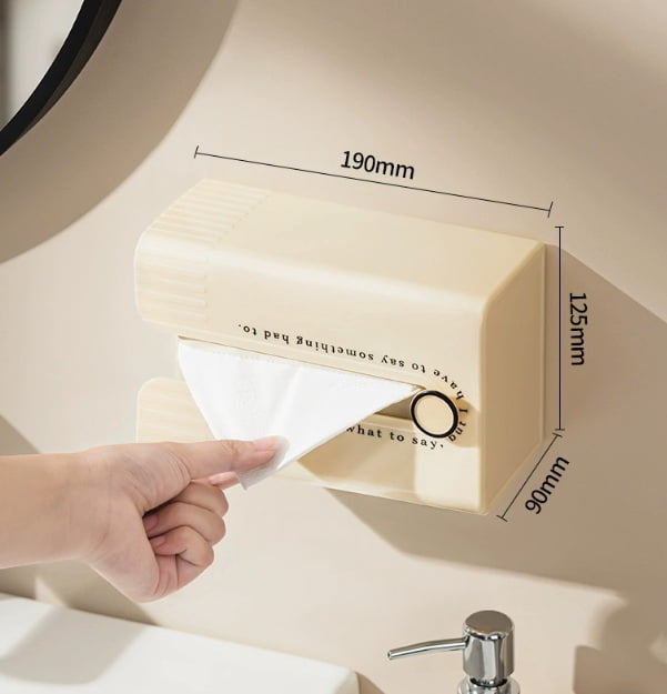 1 set of cream-style wall-mounted tissue boxes | Light luxury home ...