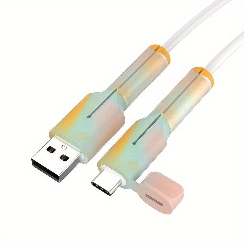 1 set of data cable protective cover anti-breakage charging cable protector winder suitable for Apple Huawei OPPO Xiaomi VIVO iPhone mobile phone charger anti-breakage protective case