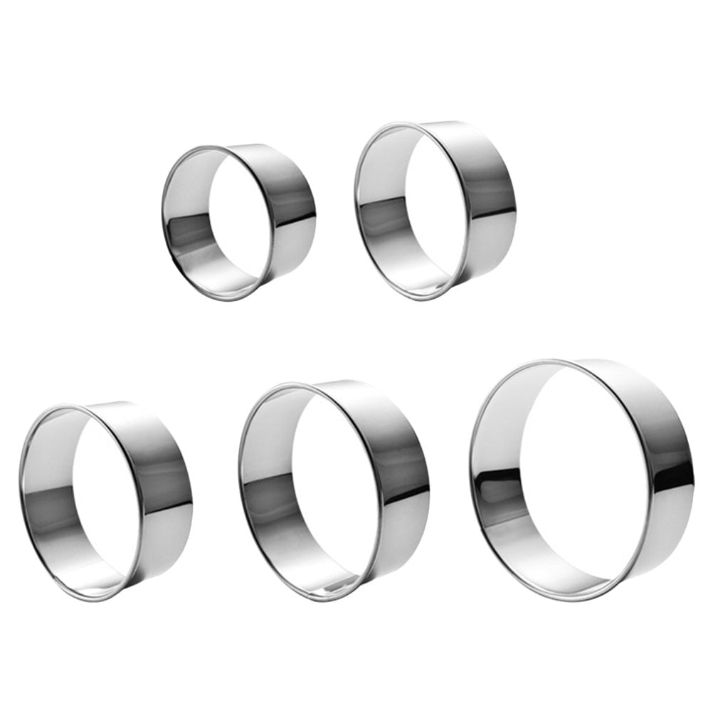 1 set of Biscuit Cookie Cutters Stainless Steel Circle Round Cookie