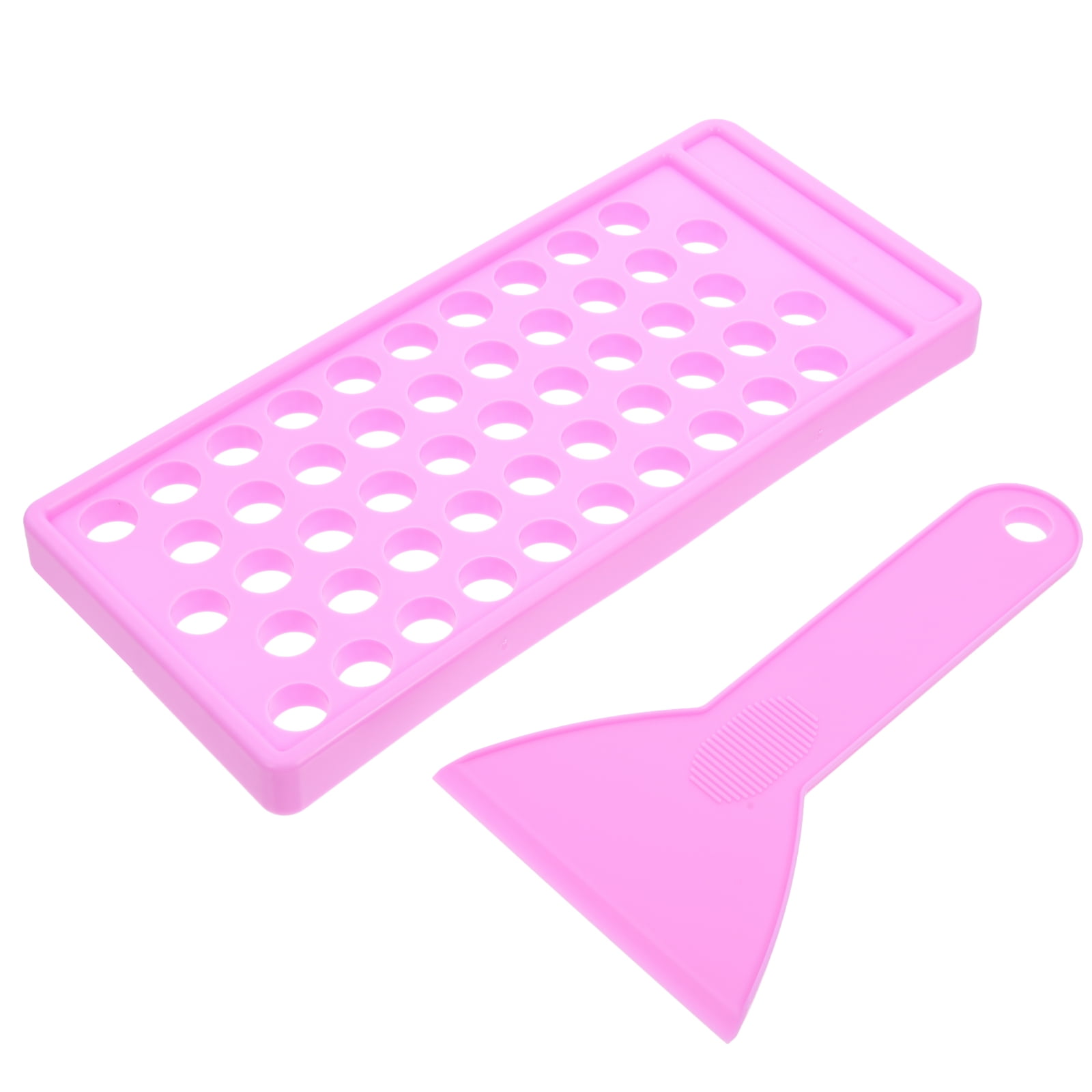 Koolleo 1 set of Lip Balm Tray and Spatula Portable Lipstick Holder Lip