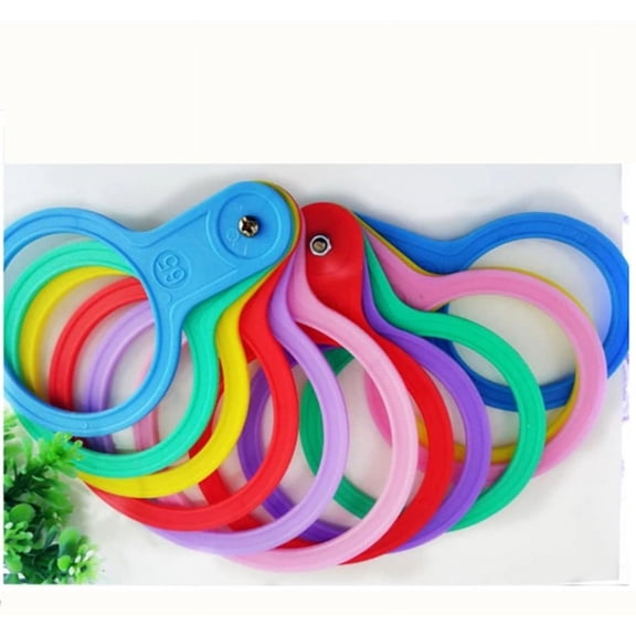 1 set of Fruit Diameter Measuring Circle Practical Plastic Fruit Diameter Measuring Lap