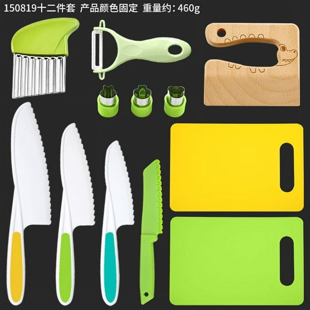 1 set of Montessori Kitchen Tools Toddlers Kids Cooking Sets Fake