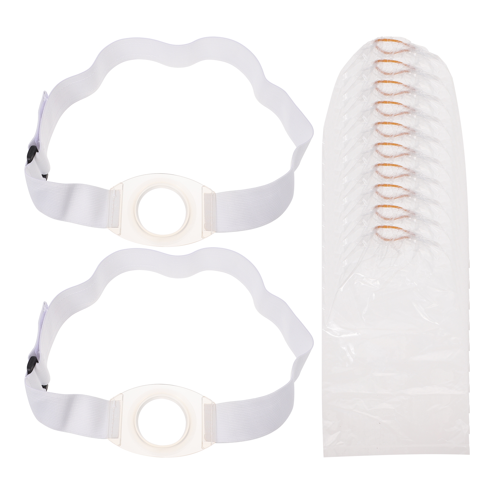 1 set of Ostomy Pocket Belts with Disposable Bags Elastic Ostomy