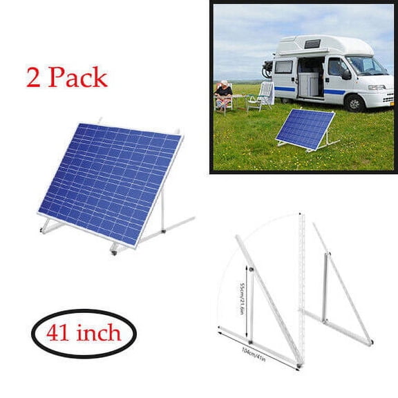 1 set of Solar Panel Bracket Solar Panel Mounting Mounts RV Boat Roof 41 inch US