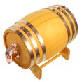 1 set of Wood Wine Barrel Wood Dispenser Storing Beer Barrel Red Wine