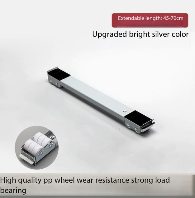 1 set of adjustable universal refrigerator and washing machine stand base, mobile telescopic stand, universal wheel anti-slip design