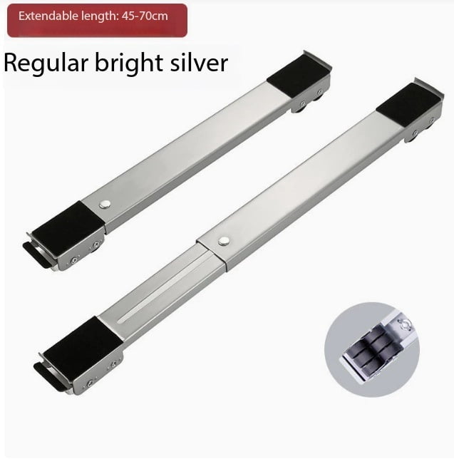 1 set of adjustable universal refrigerator and washing machine stand base, mobile telescopic stand, universal wheel anti-slip design