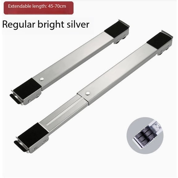 1 set of adjustable universal refrigerator and washing machine stand base, mobile telescopic stand, universal wheel anti-slip design