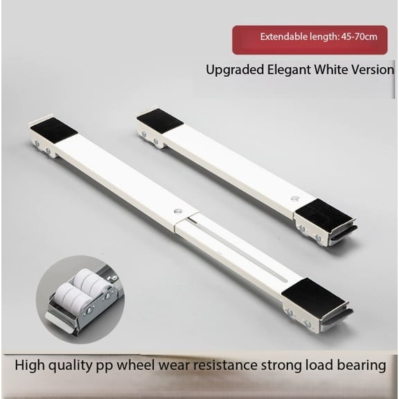 1 set of adjustable universal refrigerator and washing machine stand base, mobile telescopic stand, universal wheel anti-slip design