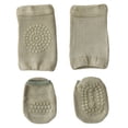 thumbnail image 1 of 1 set of baby crawling anti-slip knee pads and non-slip baby socks neutral children's knee pads anti-slip ankle socks, 1 of 5