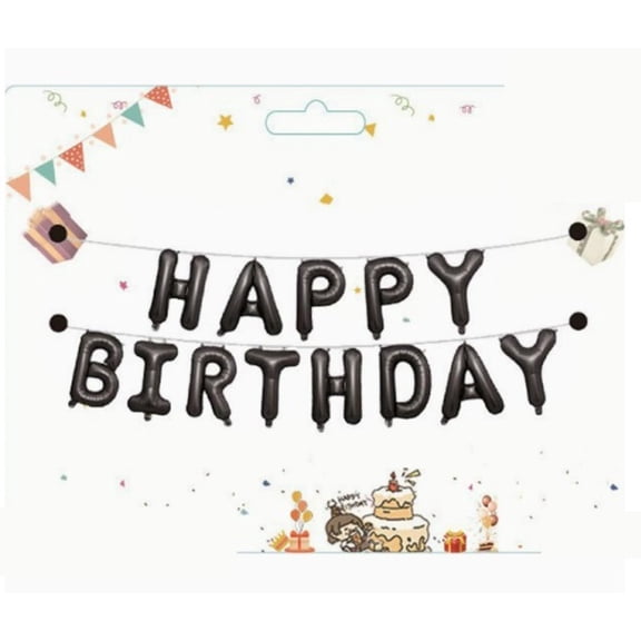1 set of birthday letter balloons for girls birthday party supplies