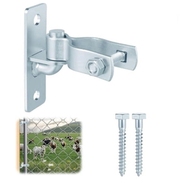 1 Set Heavy-Duty Steel Gate Hinges , Wall-Mounted Hinges, Suitable for Farm Gates, Fences & Exterior Doors