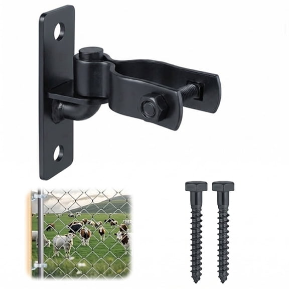 1 Set Heavy-Duty Steel Gate Hinges , Wall-Mounted Hinges, Suitable for Farm Gates, Fences & Exterior Doors