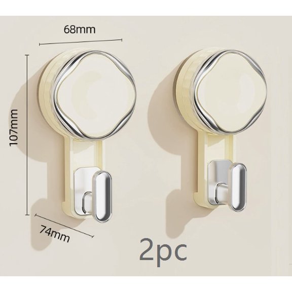 1 set of multifunctional adsorption hooks, knobs, suction cup hooks, household bathroom and kitchen traceless strong sticky hooks