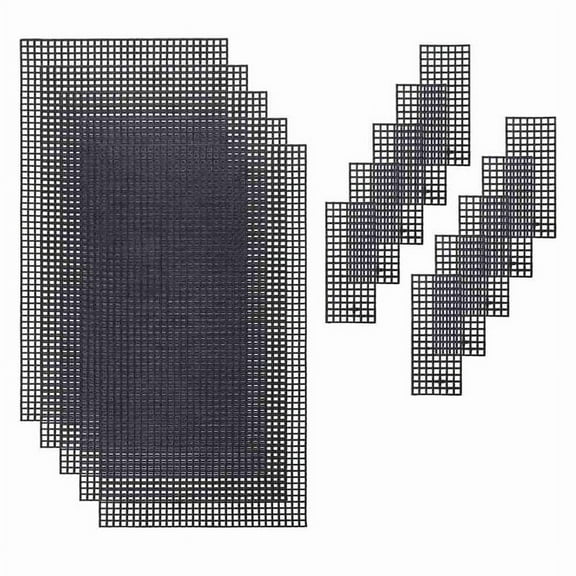 1 set x black plastic mesh-Black