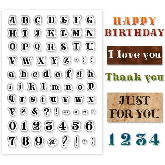1 sheet Custom PVC Plastic Clear Stamps for DIY Scrapbooking Photo Album 160x110x3mm Plastic Decorative Cards Making Letter