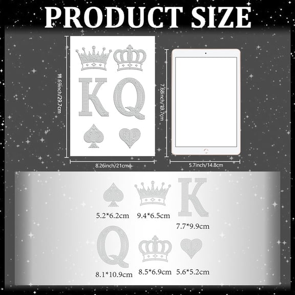 1 sheet Glass Hotfix Rhinestone Iron on Appliques Costume Accessories 297x210mm Glass Rhinestone for Clothes Bags Pants Crown