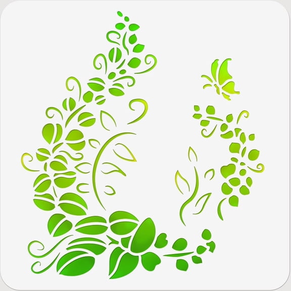 1 sheet PET Hollow Out Drawing Painting Stencils for DIY Scrapbook Photo Album Leaf 300x300mm