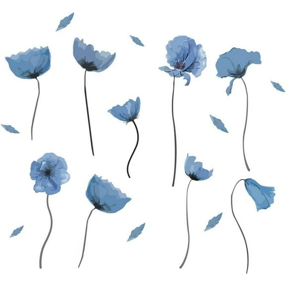 1 sheet PVC Wall Stickers Wall Decoration Flower Pattern 390x1180mm