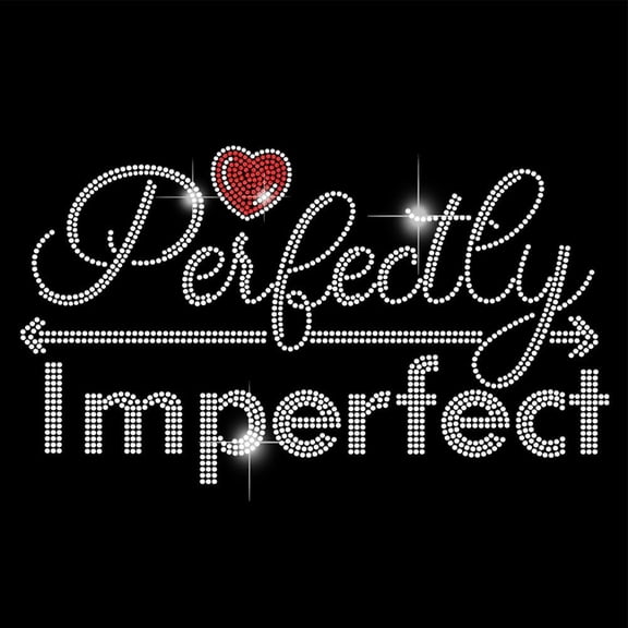 1 sheet Perfectly Imperfect Iron on Rhinestones Heat Transfer Decor Clear Bling DIY Patch Clothing Repair Hot Fix Applique for T-Shirts Vest Jacket Art Craft Decorations Glass Rhinestone