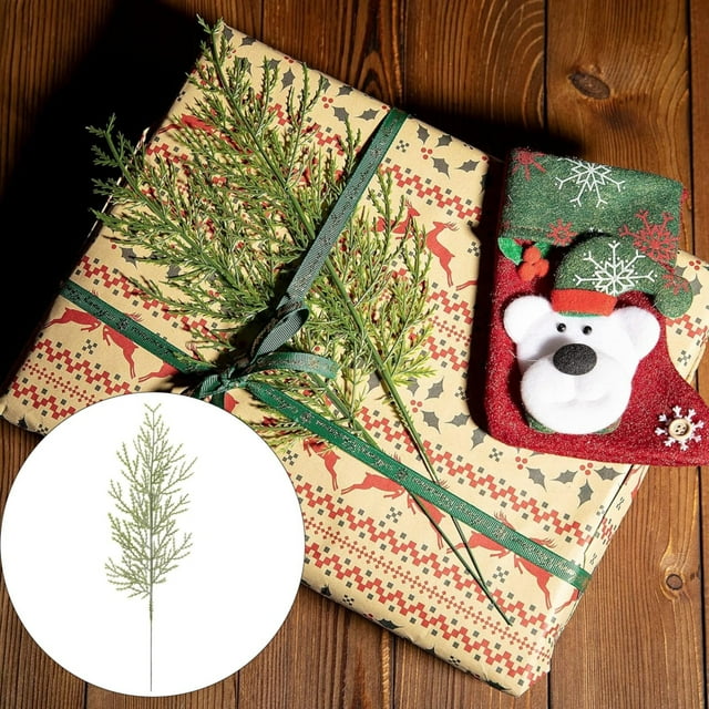 1* Simulated Tree Branches Artificial Branches Christmas Cedar Needles