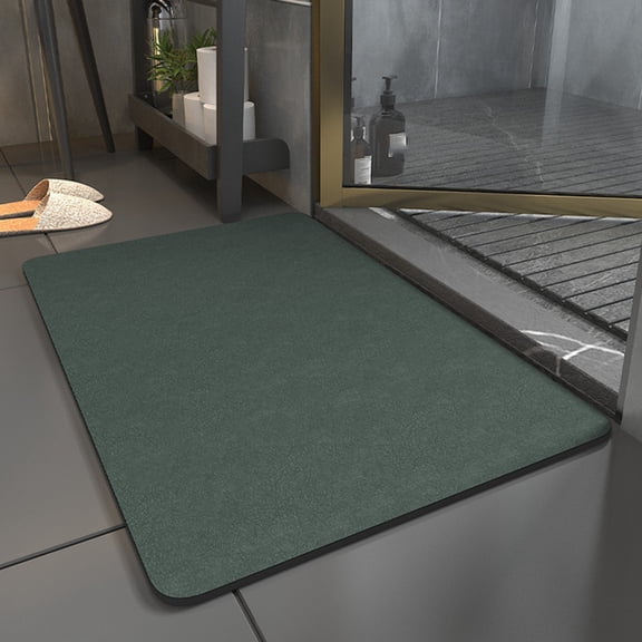 1 * solid color floor mat-Dark Green