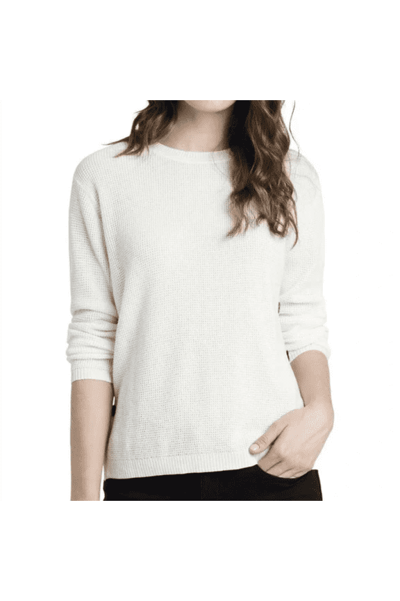 Crewneck Sweater in White, Size XXS