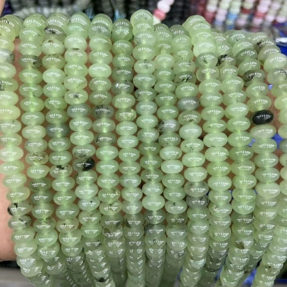 1 strand 5x8mm natural stone rondelle beads – wheel spacer gemstone strand for DIY jewelry making, bracelets & necklaces