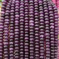thumbnail image 1 of 1 strand 5x8mm natural stone rondelle beads – wheel spacer gemstone strand for DIY jewelry making, bracelets & necklaces, 1 of 2