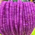 thumbnail image 1 of 1 strand 5x8mm natural stone rondelle beads – wheel spacer gemstone strand for DIY jewelry making, bracelets & necklaces, 1 of 2