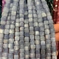 thumbnail image 1 of 1 strand 8mm square cube agate beads – dyed natural stone strand for DIY jewelry making, bracelets & necklaces, 1 of 2